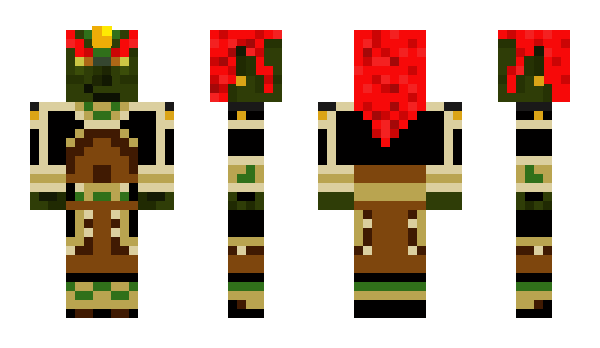 Minecraft скин по нику Ganondorf626