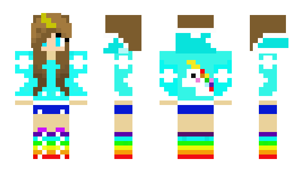 Minecraft skin RainbowGirl0108