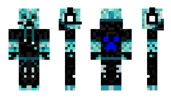 Minecraft skin BlueCrepper