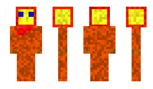 Minecraft skin Redstonefackel