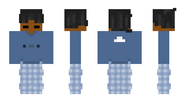 Minecraft скин по нику HiBlue