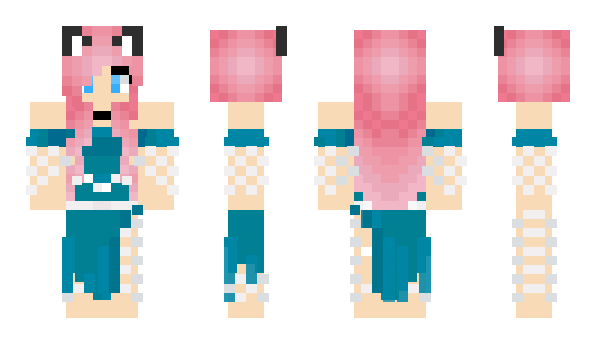 Minecraft skin Tabquoise