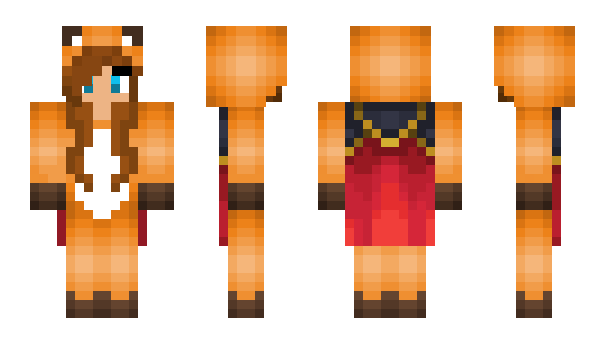 Minecraft skin foxy_girl