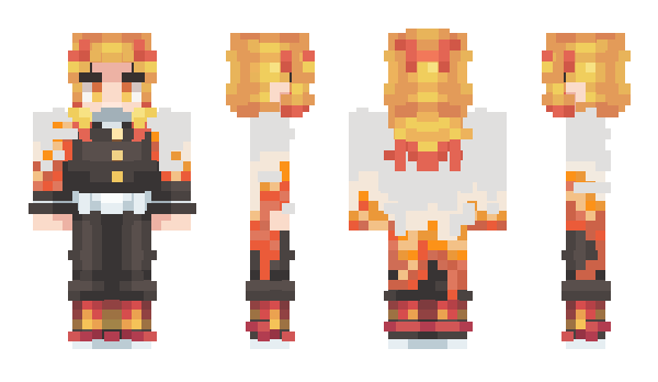 Minecraft skin PilarRengoku