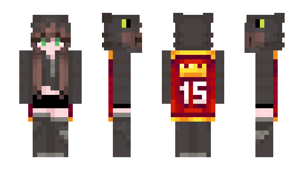 Minecraft skin AkuaMoon