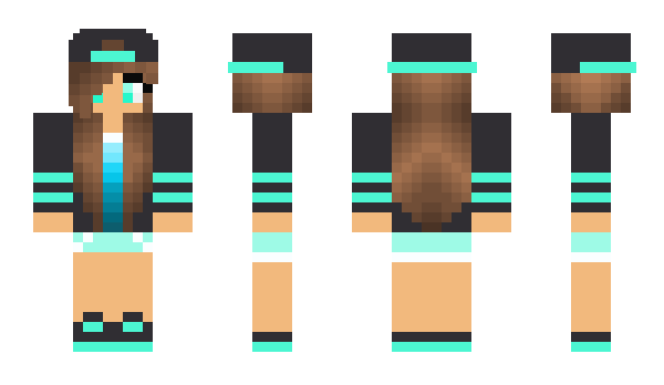 Minecraft skin Blue__Girl