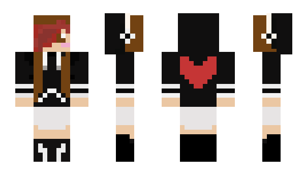 Minecraft skin GirlyBlack