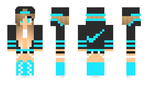 Minecraft skin BlueNina