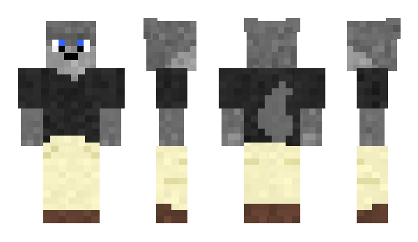 Minecraft skin GrayWolf448