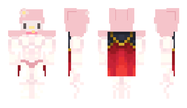 Minecraft skin qewaii