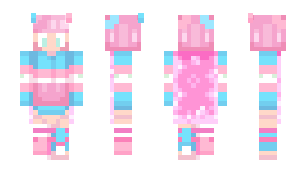 Minecraft скин по нику PrettyTransFem