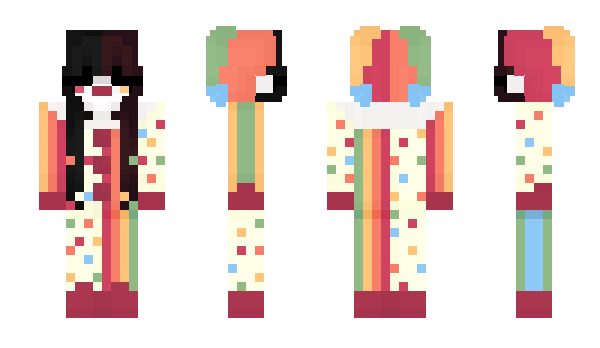 Minecraft скин по нику clowngrl