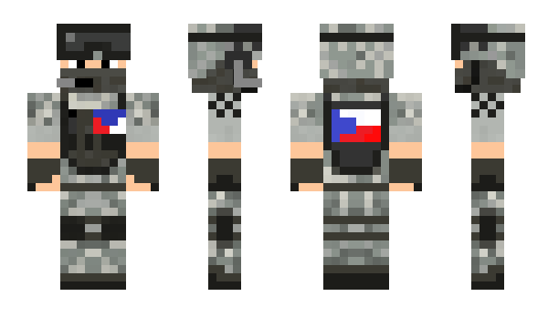 Minecraft skin CaptainCZ