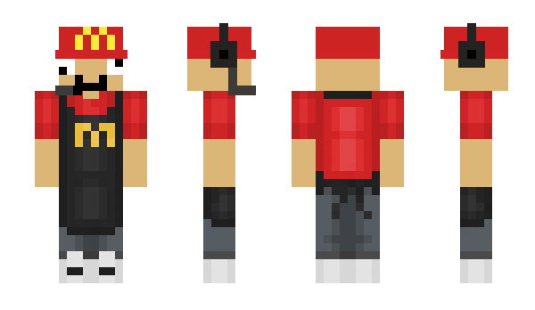 Minecraft skin BurgerSteve