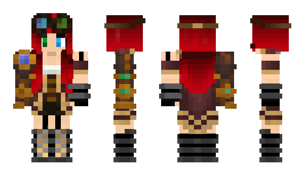 Minecraft skin Furygirl