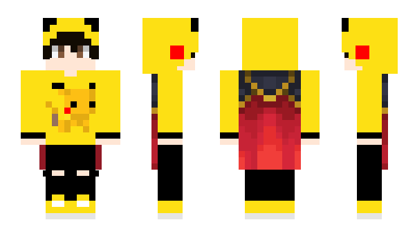 Minecraft skin PikachuI