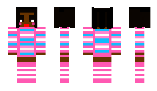 Minecraft скін по ніку DarkSkinGirl