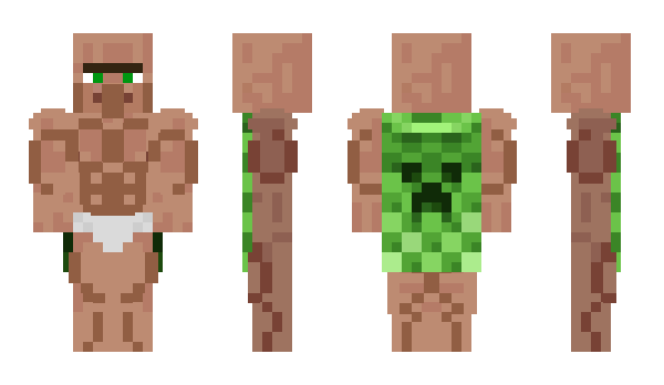 Minecraft skin chadvillager