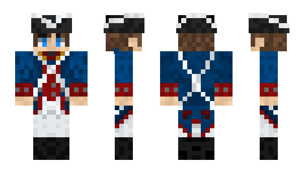 Minecraft skin CapitaoWhite