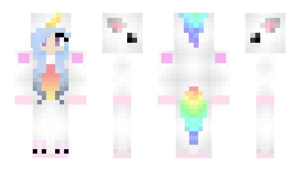 Minecraft skin UNICORNVSDRAGON