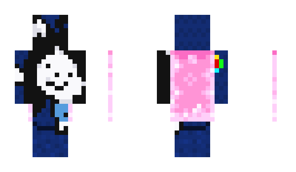 Minecraft skin temmie_