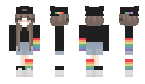 Minecraft skin rainbow__