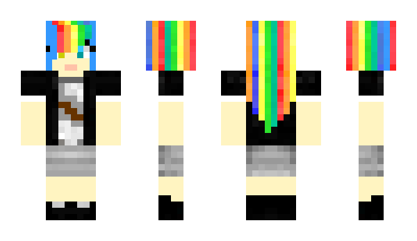 Minecraft skin RainbowJellah
