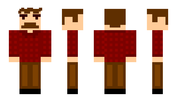 Minecraft skin ronfkingswanson