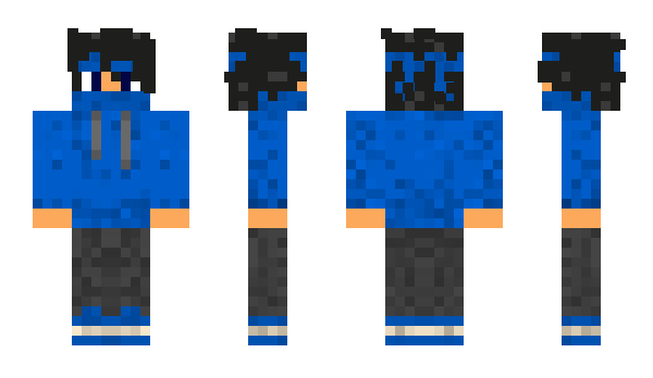 Minecraft skin _BlueWolf_