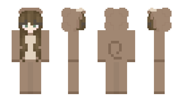 Minecraft skin monkegirl