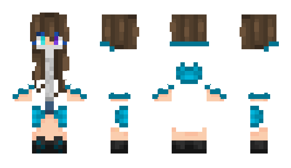 Minecraft skin ShiroWhite