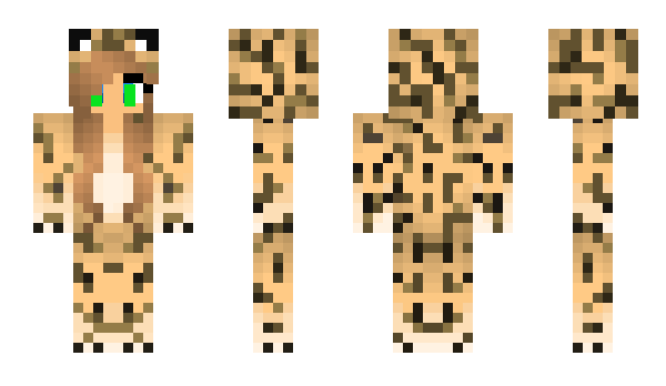 Minecraft skin JaguarGirl
