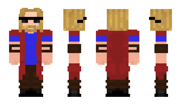 Minecraft skin bluewarlock