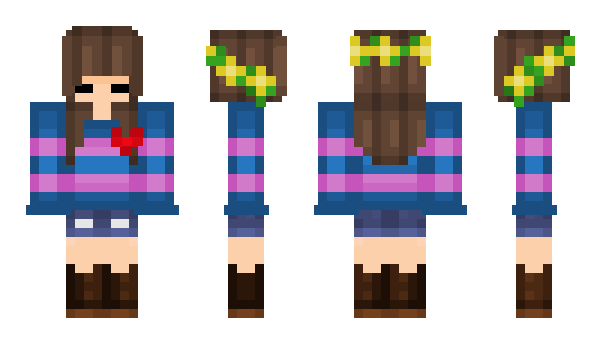 Minecraft skin Dreemurr_Frisk