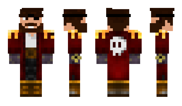 Minecraft skin CaptainRazz