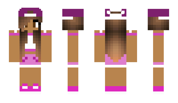 Minecraft skin pinkpinkiegal