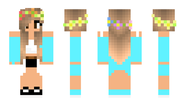 Minecraft skin rainbowgirl22
