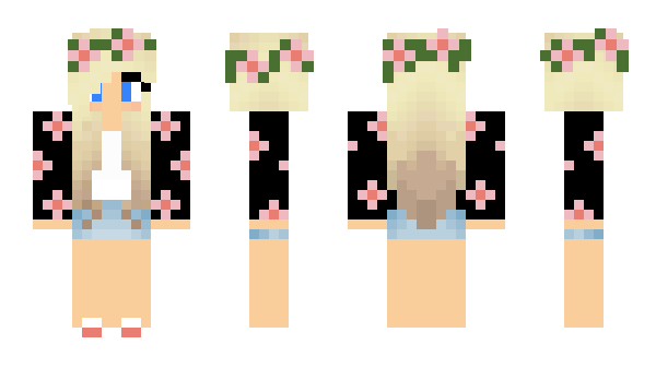 Minecraft skin Pinkselma