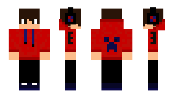 Minecraft skin darkredeo