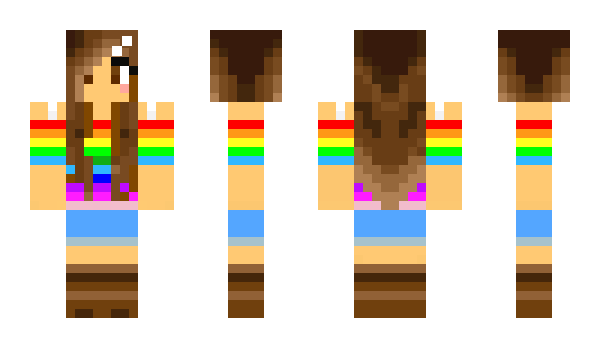 Minecraft skin Rainbowblox