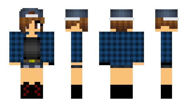 Minecraft skin CoolgirlThree