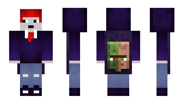 Minecraft skin L00blackHD