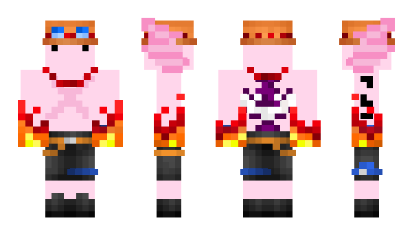 Minecraft skin BotoCorDeRosa