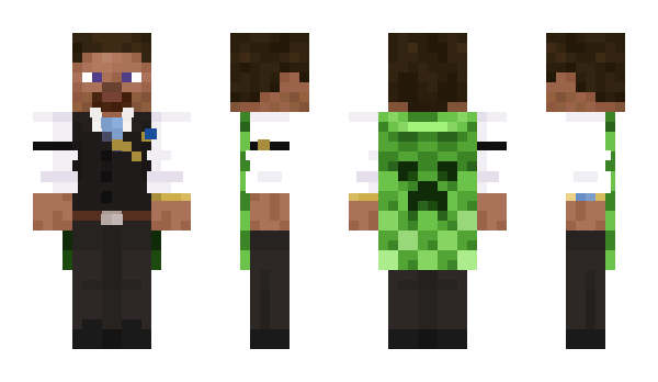 Minecraft skin SteveWearingSuit