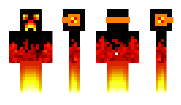 Minecraft skin flamecreeper3