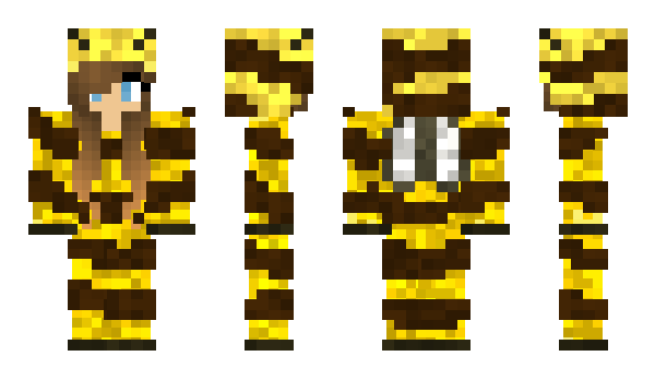 Minecraft skin Qbienchen