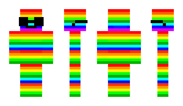 Minecraft skin RainbowBlock