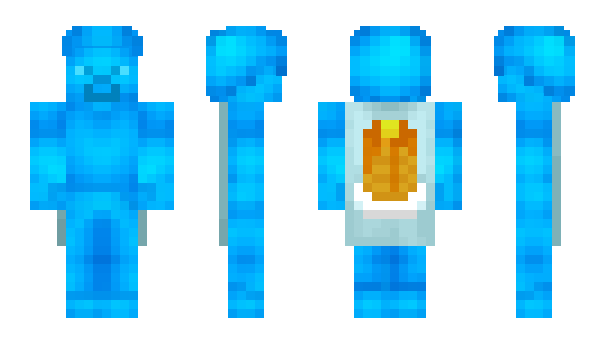 Minecraft скін по ніку ItsBlueSteveYT