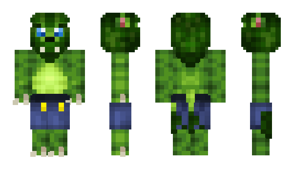 Minecraft skin Leopard