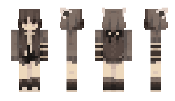 Minecraft skin Moiraccoon